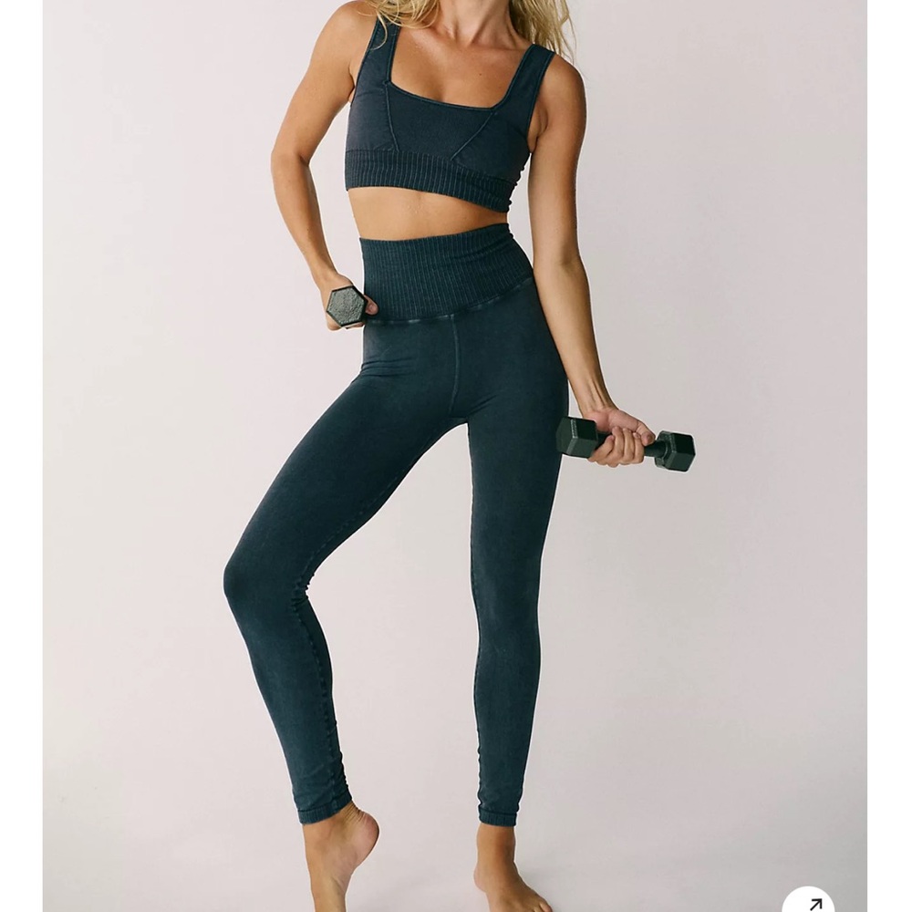 Free People Movement Black Workout Set